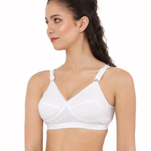Women's Soft Cotton Non-Padded Non-Wired – White