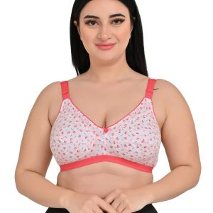 Floral Comfort Everyday Bra (Magenta & blue)
