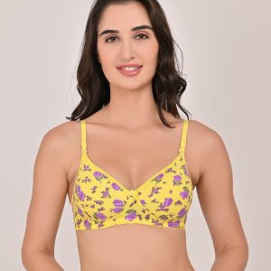 Floral Charm Lightly Padded Bra for Daily Wear