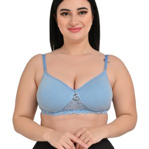 Luxe Comfort Padded Bra with Lace Detailing