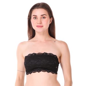 Elegant Lace Bandeau Bra for Off-Shoulder Looks