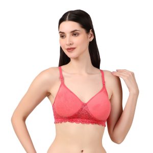 Elegant Everyday Padded Lace Trim Bra
